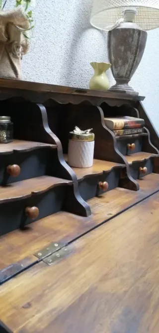 Escritorio Buro de madera vintage