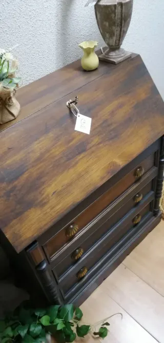 Escritorio Buro de madera vintage