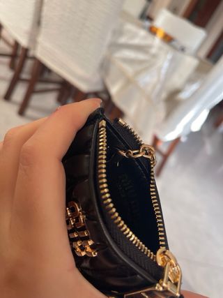 Portacarte Miu Miu nero