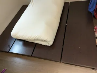 Futón de lana y tela. 135x190