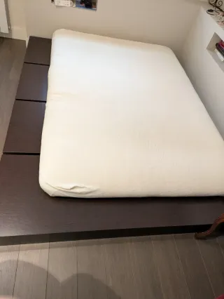 Futón de lana y tela. 135x190