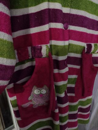 Bata invierno niña/mujer rayas