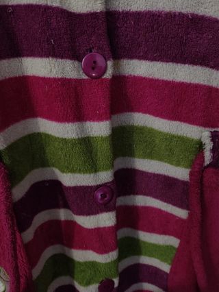 Bata invierno niña/mujer rayas