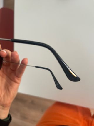 Gafas de sol aviador plateadas y marrones