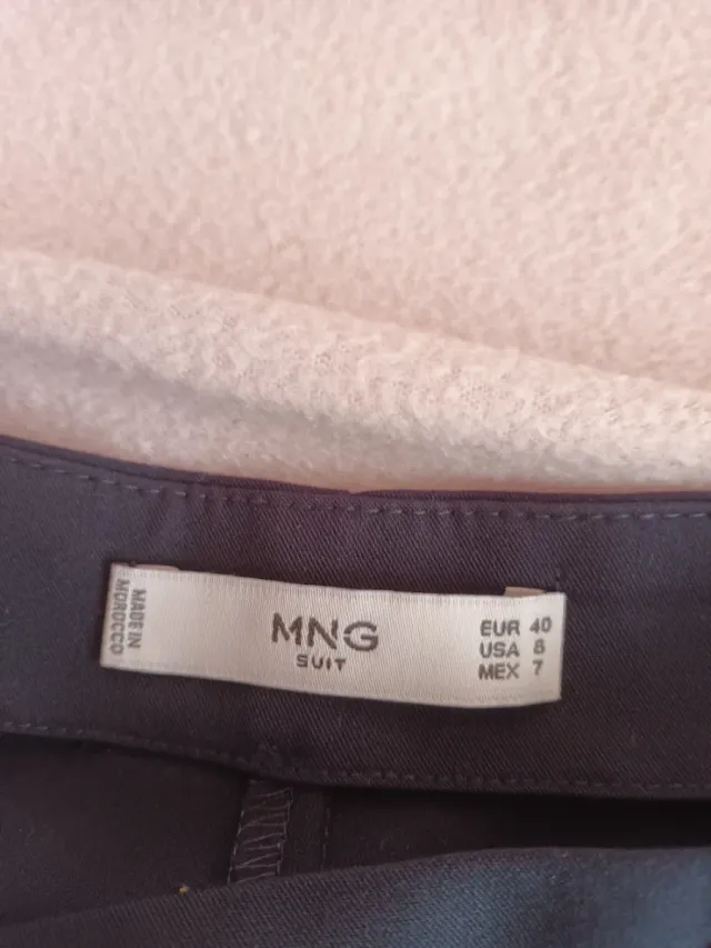 Pantalón pirata Mango azul