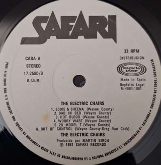 Vinilo The Electric Chairs - The Electric Chairs