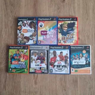 Juegos PS2: Buzz, FIFA, Singstar, Play Sports