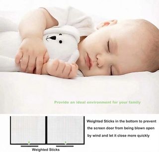 mosquitera puerta magnetica blanca,75x210cm Puerta