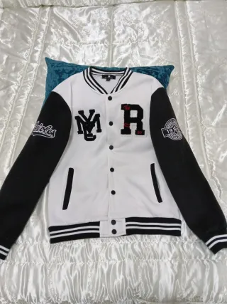 Giacca ragazzo Tony Bäcker bianca e nera L