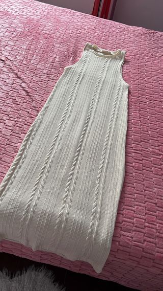 Vestido de lana blanco