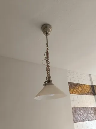 Lámpara de techo doble y lampara de techo x1