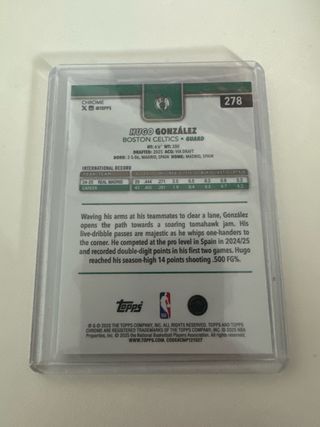 Carta Hugo Gonzalez Rookie Bronze