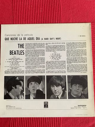 Vinilo The Beatles - Que Noche La De Aquel Dia