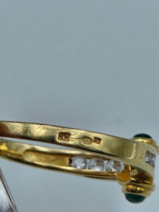 Anillo Oro 18K Diseño Carrilera 2.46gr T-17