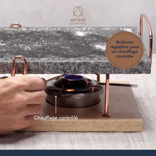 Artesà Parrilla Gourmet de Piedra para Carnes, Mar