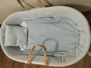 Moisés para bebé de mimbre