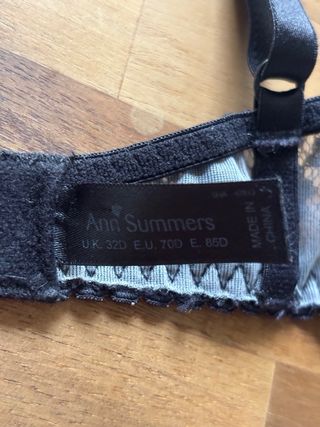 Sujetador Ann Summers encaje negro
