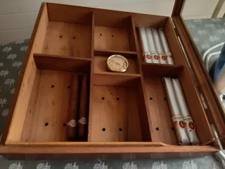 Caja Humidificadora de Madera y Cristal