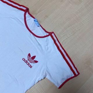 T-shirt Adidas Bianca Rossa Vintage