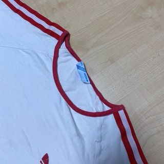 T-shirt Adidas Bianca Rossa Vintage