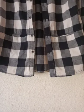Camisa cuadros blanco y negro