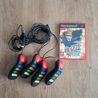 Buzz! PS2 con 4 mandos