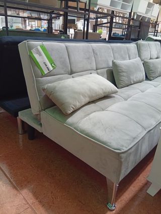 Sofá Cama Chaise Longue Gris