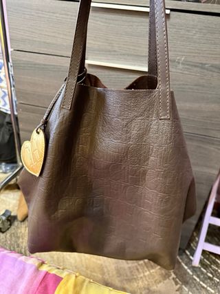 Bolso Carolina Herrera Matryoshka Marrón Dorado