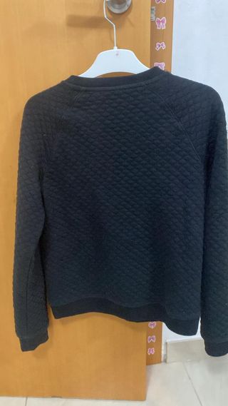 Chaqueta Negra Flores Talla 158