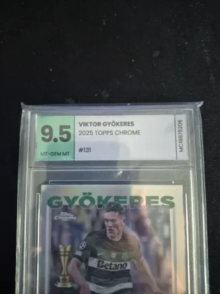 Carta Futbol Viktor Gyökeres 2025 Topps Chrome