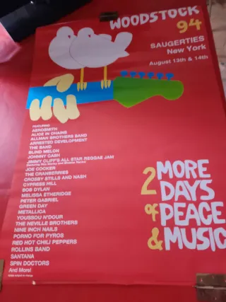 Póster Woodstock 94 Saugerties