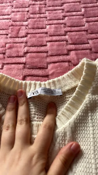 Vestido Zara punto trenzado Talla L