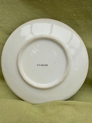 2 Platos Porcelana C.P. Limoges 17cm