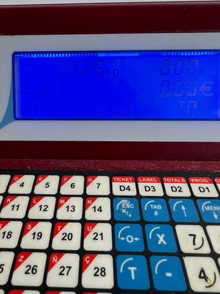 Báscula Digital Tienda con Teclado