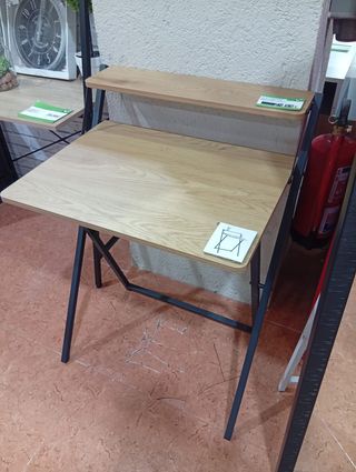 Escritorio madera y metal plegable