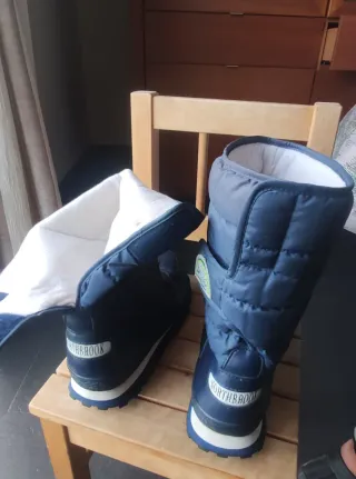 Botas de nieve descansos niña/mujer azul