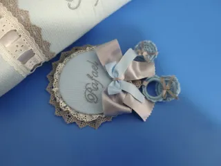 Caramelo cuna + adorno carrito bebé