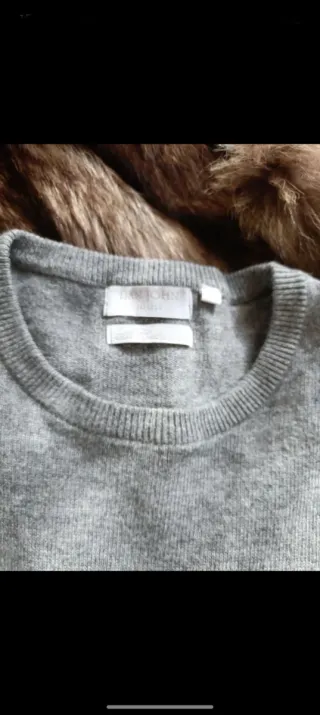 Maglione lana merino/cashmere grigio