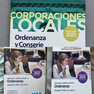 Ordenanza Jccm temario tests oposiciones 2025