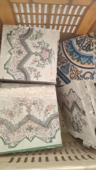 Azulejos vintage decorados