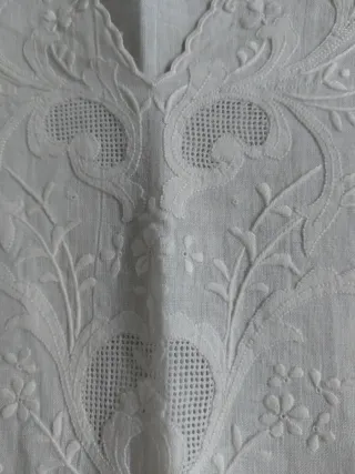 Camicetta Lino Ricamata a Mano Tg. M