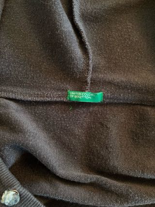 Felpa donna Benetton con cappuccio grigia tg M