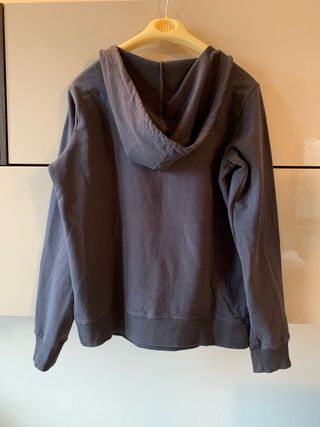 Felpa donna Benetton con cappuccio grigia tg M