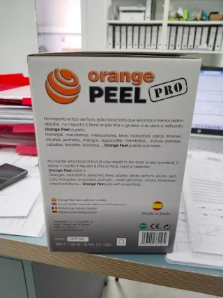 Pelador Eléctrico de Frutas Orange Peel Pro
