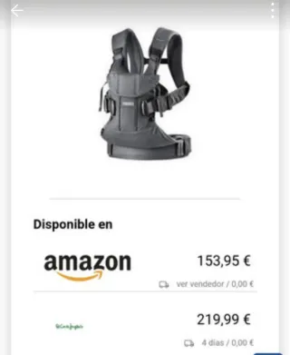 Portabebés ergonómico negro