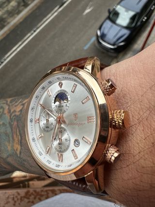 Reloj Poedagar Nuevo Marrón/Dorado