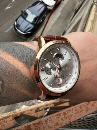 Reloj Poedagar Nuevo Marrón/Dorado