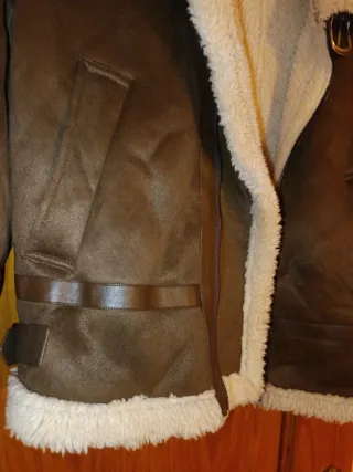 Chaqueta borreguito marrón M