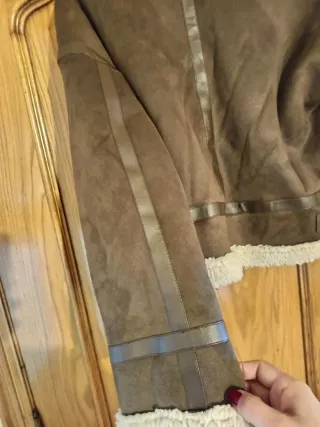 Chaqueta borreguito marrón M