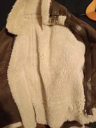 Chaqueta borreguito marrón M